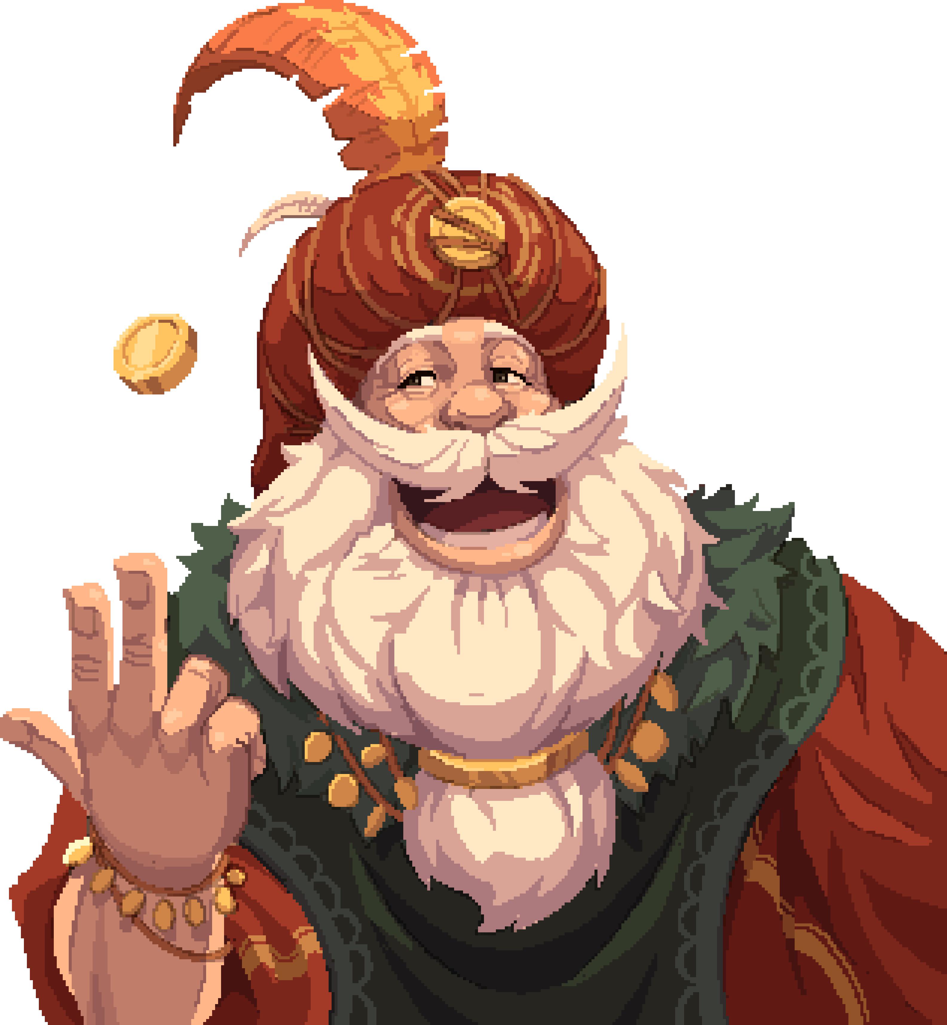 Befr the traveling merchant illustration